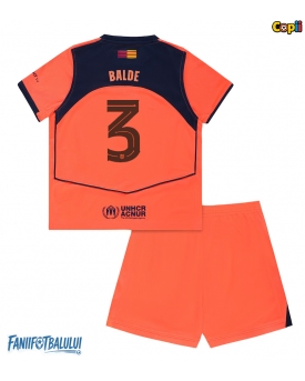 Barcelona Alejandro Balde #3 Echipament de Fotbal Replică 2025-26 Copii Treilea (+ Șorturi)